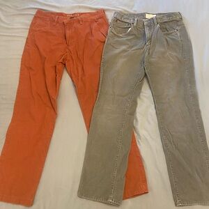 Sonoma Men's Chinos - Rust and Gray